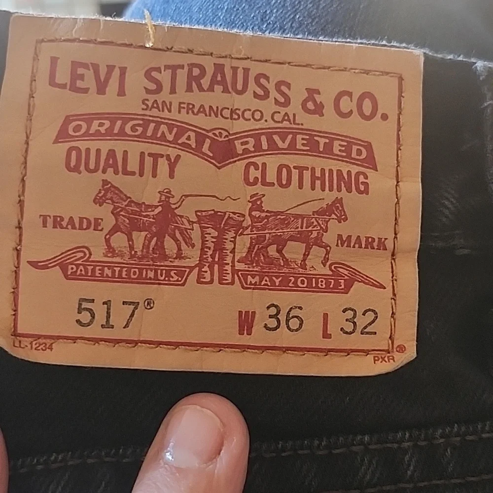 Levis 517 Black Denim